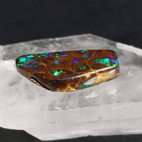 Australian Koroit Opal * 20.15 x 9.08 x 3.62mm * boulder opal cab * SKO4B2 - Picture 8 of 11